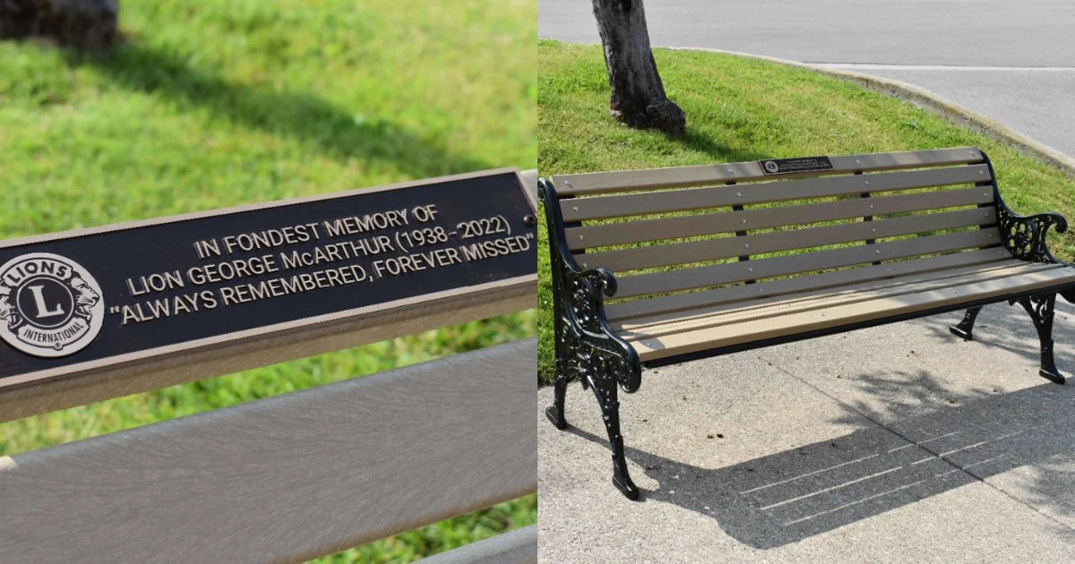 Lions International Memorial Bench